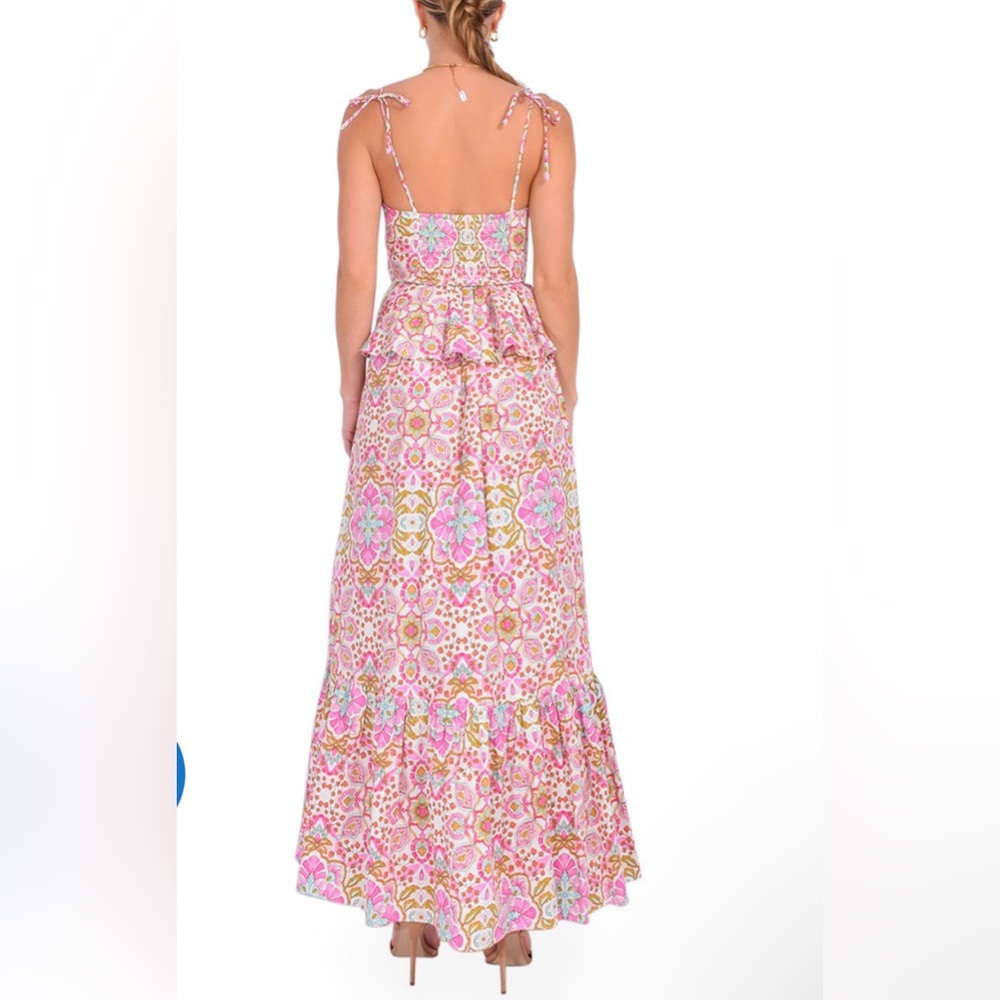 Misa Los Angeles Pink Floral Maxi Dress - Picture 2 of 8